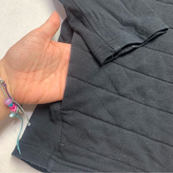 Zyia Quilted Front Black Hoodie Sweatshirt size XXXl 16-18 - Picture 4 of 10